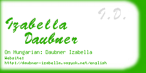 izabella daubner business card
